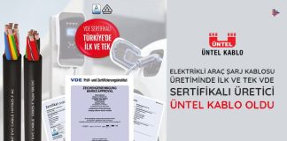 untel-kablo-elektrikli-arac-sarj-kablosu-uretiminde-ilk-ve-tek-vde-sertifikali-uretici-oldu